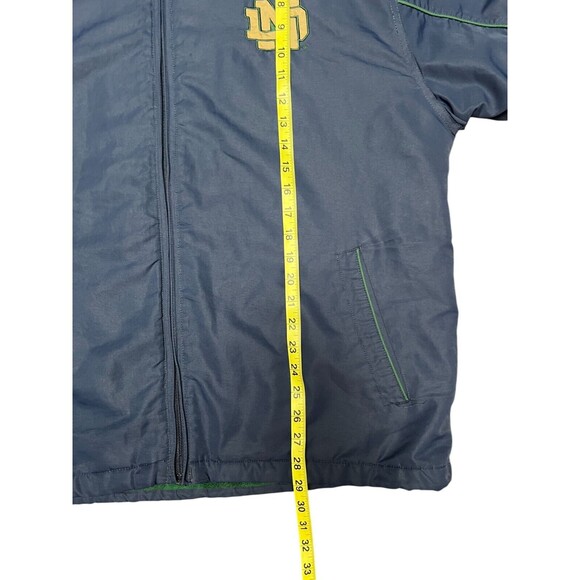 Vintage Notre Dame Crable Sz M Zip Fighting Irish Blanket Lined Mens Coat Jacket - Picture 14 of 16